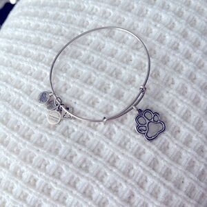 Alex and Ani Charm Bangle Bracelet with Paw Print